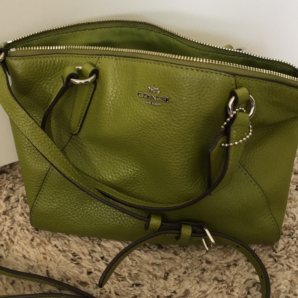 Small green Coach bag